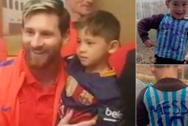 Messi le cumplió el sueño al niño afgano que conmovió al mundo