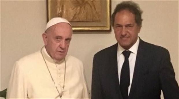 El Papa Francisco recibió a Scioli en el Vaticano