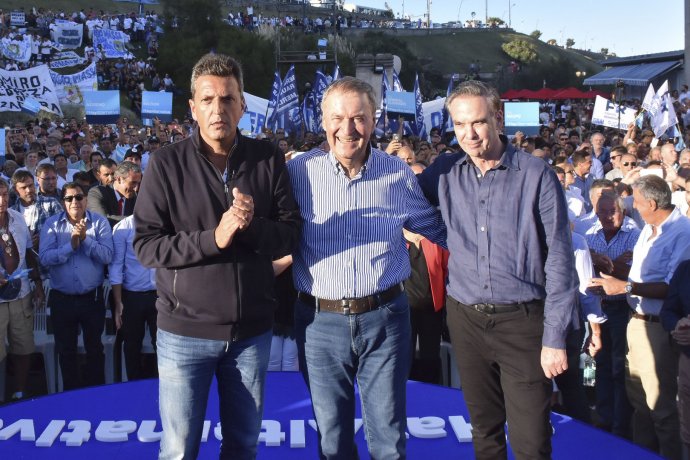 Sergio Massa, Juan Schiaretti y Miguel Pichetto